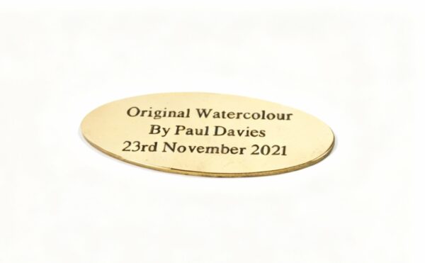 Oval Brass Picture Frame Plaques - Image 2