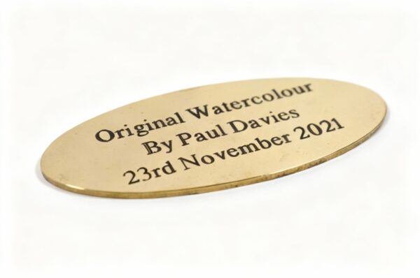 Oval Brass Picture Frame Plaques