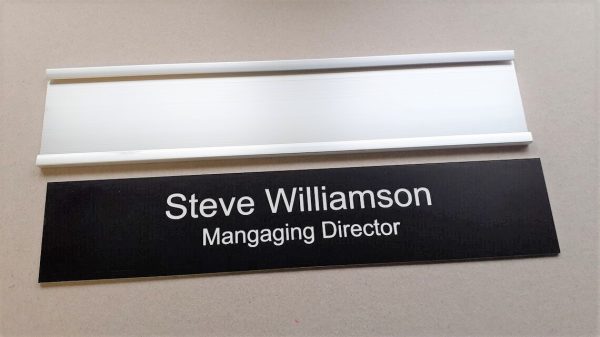 10x2 Office Door Sign with aluminium and acrylic insert