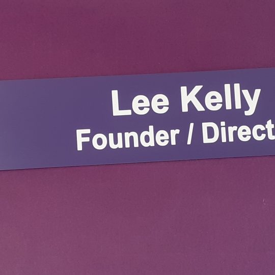 Coloured Acrylic Name Plates
