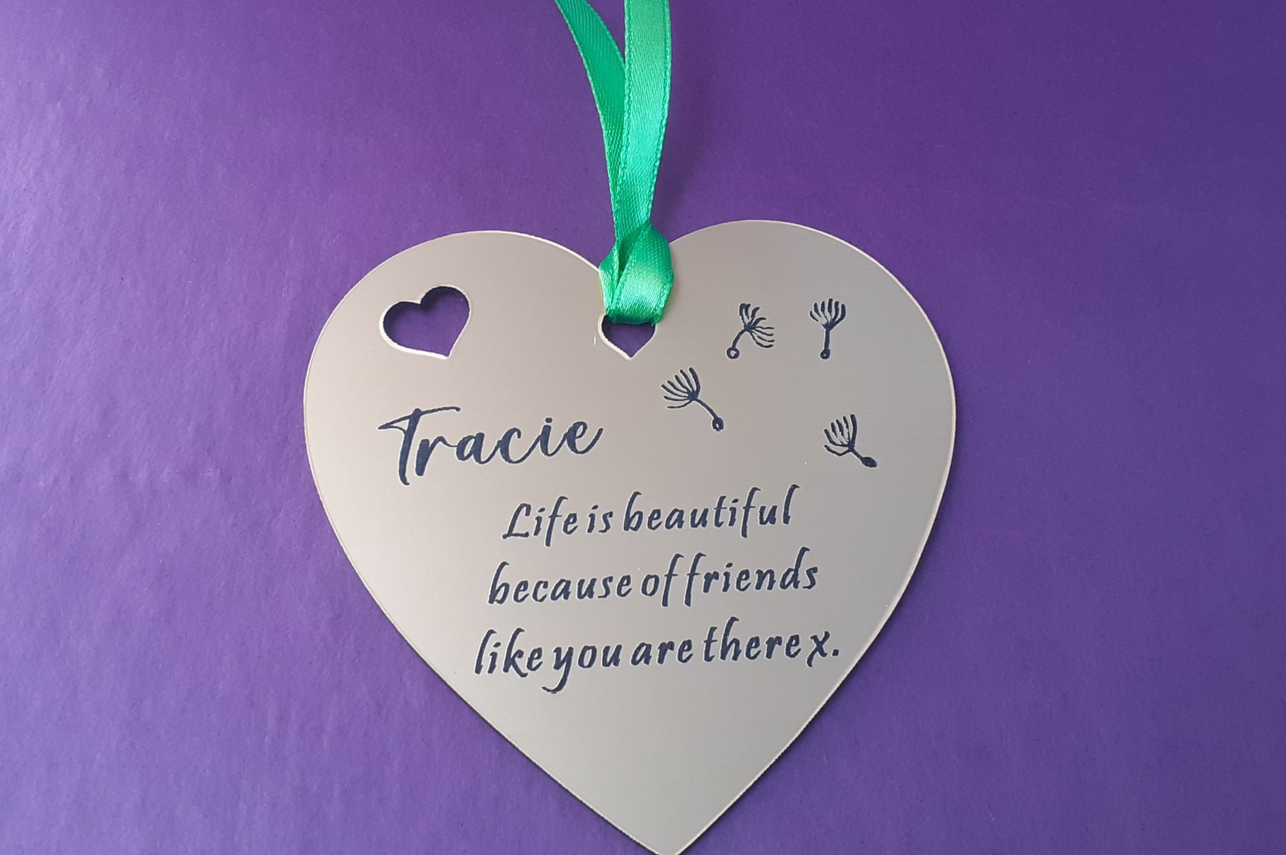 Crafted with Love: Personalised Heart Plaque for Gifts