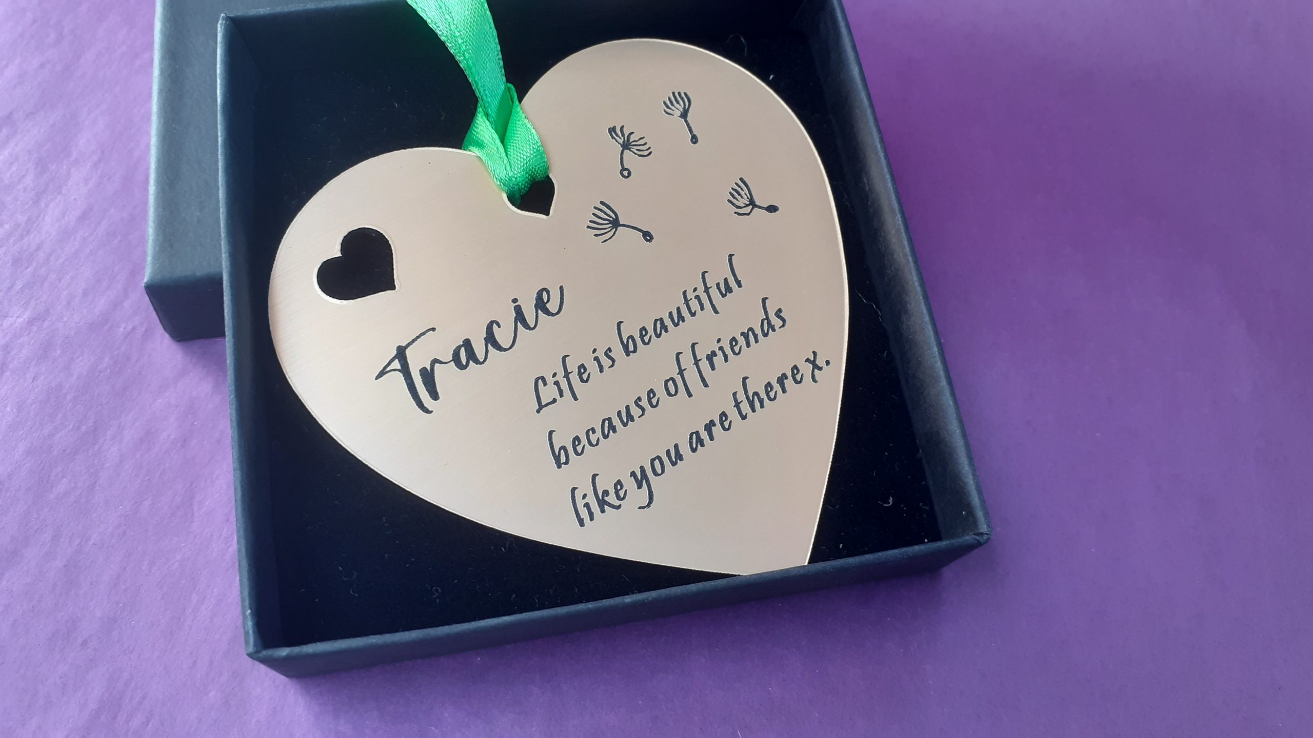 The Perfect Finishing Touch: Acrylic Heart Plaque Tag