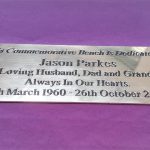 Timeless tribute: Commemorative brass bench or wall plaque, measuring 4 inches by 2 inches, honouring cherished memories