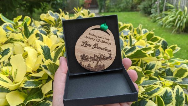 Personalised Christmas Tree Decorations in gift box