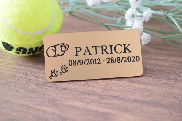 Personalised Small Animal Memorial Acrylic Plaques 2.3" x 1.1" (60mm x 30mm) - Image 5