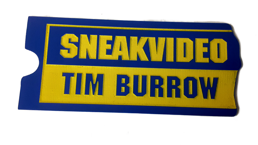 Custom Badge shape in the style of a ticked but in filled with colour yellow