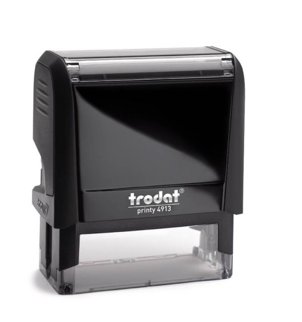 Trodat Printy 4913 Self-Inking Stamp, Custom Rubber Stamp, Name & Address Stamp