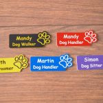 Personalised Paw Print Design Name Badges - Image 3