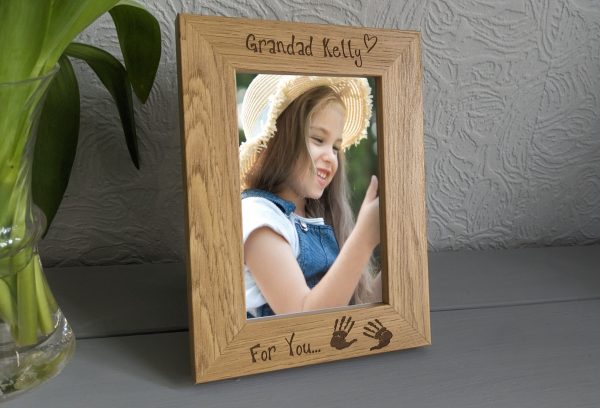 Personalised 4"x6" Wooden Photo Frames for Cherished Memories