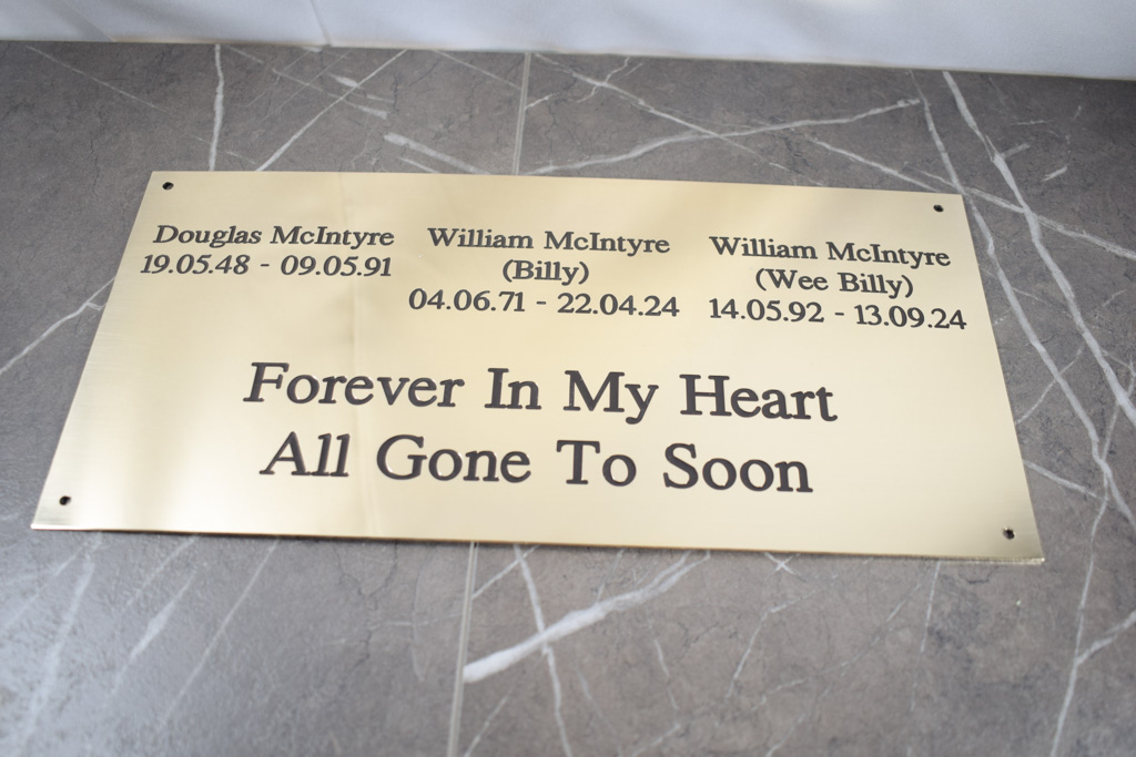 Custom Engraved Brass Plaques (100mm x 40mm) - Image 2