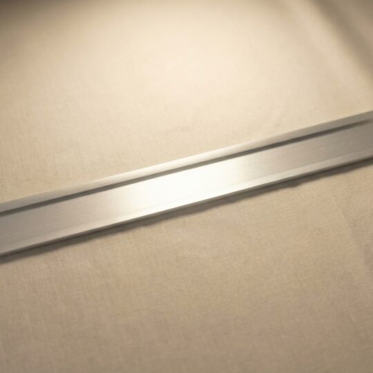 Interchangeable Door Name Plate Holder | Silver Aluminium (10″ x 1″)