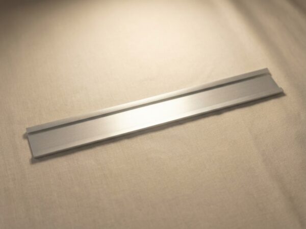 Interchangeable Door Name Plate Holder | Silver Aluminium (10″ x 1″)