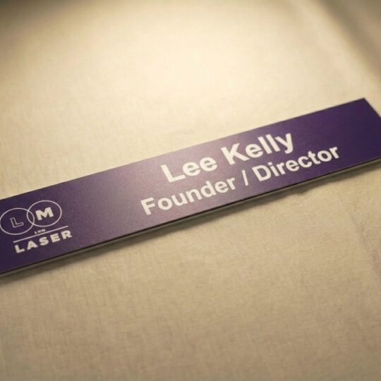 Premium Laser Engraved Door Insert - 10″ x 2″ Replacement Name Plate