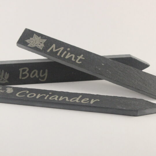 Slate Plant Markers - Engraved Garden Gifts