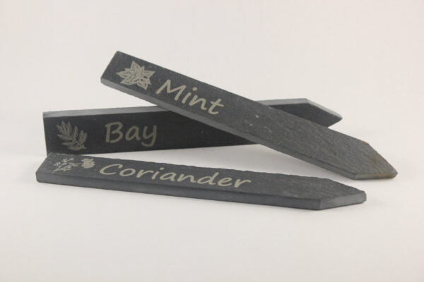 Slate Plant Markers - Engraved Garden Gifts