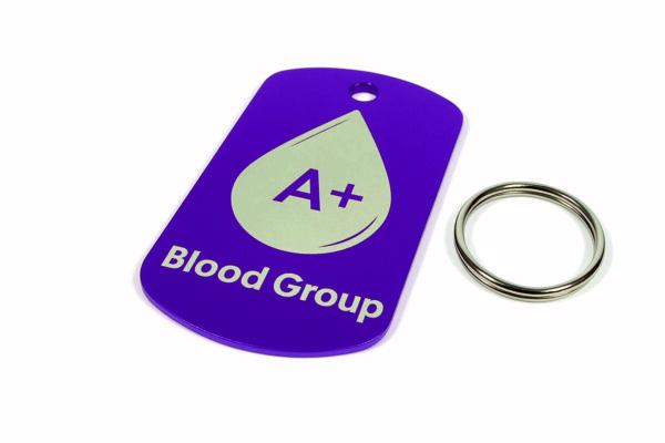 personalised medical alert pendant ID tags with chain